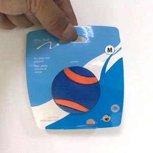 Özel Logo iki renkli interaktif kauçuk atma köpek çiğnemek topu agresif Chewers için interaktif ve hareket oyuncaklar - Product Image 5