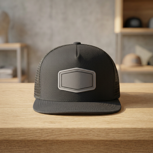 หมวกแก๊ปตาข่าย 6 แผง สีดำ พร้อมโลโก้ปักด้านหน้า ปรับขนาดได้ด้วย Snapback เหมาะสำหรับทุกเพศทุกวัย สวมใส่ได้ทุกฤดู - Product Image 1