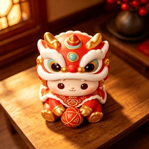 BZY propose des sculptures de danse du <span class=keywords><strong>lion</strong></span> de taille personnalisable, modèles de table et d'extérieur pour la décoration de la maison, en résine. - Product Image 3