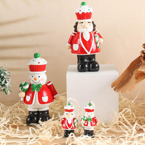 LINDA New Christmas Resin Ornaments Santa Claus Snowman <span class=keywords><strong>Micro</strong></span> Landscape Accessories Pendant - Product Image 2