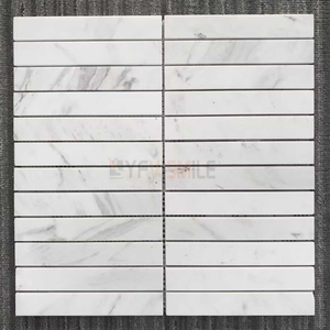 Gạch mosaic đá cẩm thạch trắng trang trí tường, sàn, vách ngăn, phòng tắm, phòng khách, nhà bếp, phòng ngủ, khách sạn — ảnh 1