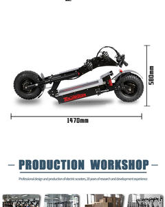สกู๊ตเตอร์ไฟฟ้าออฟโรดจากสหรัฐอเมริกา 72V 10000W 40AH มอเตอร์ไร้แปรงถ่าน ระบบกันสะเทือนคู่ ไฟ LED เบาะนั่ง อลูมิเนียมอัลลอย - Product Image 3