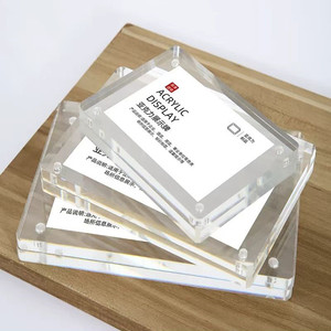 Cadre de table en acrylique Aimants puissants Panneaux acryliques intégrés Utilisation facile-Il suffit de faire glisser de beaux présentoirs pour - Product Image 2