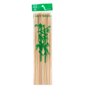 Outdoor Products Bamboo Skewers Bamboo Stick Meat Vegetable Fruits Fish for BBQ Polished Stick with Low Wastage