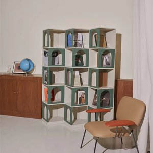 ตู้เก็บหนังสือสำหรับเด็กทำจากไม้ใช้ในบ้านห้องนั่งเล่นเรียบง่าย - Product Image 1