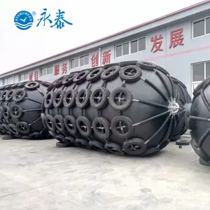 ISO9001:2015 Grade China factory Inflatable Yokohama type Floating Pneumatic Rubber Fender 50kpa 80kpa
