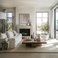 Conception d'intérieur de villa de luxe moderne, personnalisation complète de la maison, style nordique simple, rénovation complète de la maison
