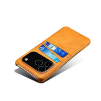 Étui portefeuille pour iPhone 17 avec porte-cartes, double pochette vintage en cuir de veau PU pour iPhone 16 17 Pro Max