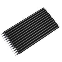 Crayons en bois noir de qualité supérieure pour étudiants, écriture, dessin, croquis, art, apprentissage en classe, éducation