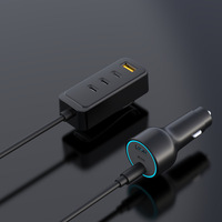 Chargeur de voiture USB C 90W à 6 ports, adaptateur de charge rapide avec 4 ports USB-C et 2 ports USB-A pour voitures et camions 12V 24V