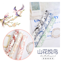 Kertas Pembungkus untuk Buket Bunga Motif Mawar Kertas Bunga Romantis Kertas Pembungkus Kado Kertas Pembungkus Bunga Korea