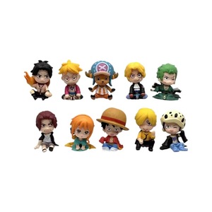 หุ่นฟิกเกอร์แอ็คชั่นฟิกเกอร์ PVC 10ชิ้นลายการ์ตูน1ชิ้นหุ่นฟิกเกอร์แอคชั่น1ชิ้นจาก Luffy Zoro nami Sanji - Product Image 3