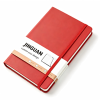 Carnet à couverture rigide en PU avec bande élastique, logo personnalisé et motif de couverture, journal multicolore pour le bureau
