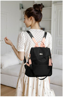 Sac à dos de voyage léger et élégant en PU pour femme, avec fermeture éclair, idéal pour le travail, les trajets quotidiens et les loisirs