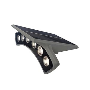 Solar Garden Light Outdoor Lawn Lamp 6 <b>LED</b> Aluminum Body With Light Sensor For Yard Patio <b>Tree</b> Lighting - Product Image 2