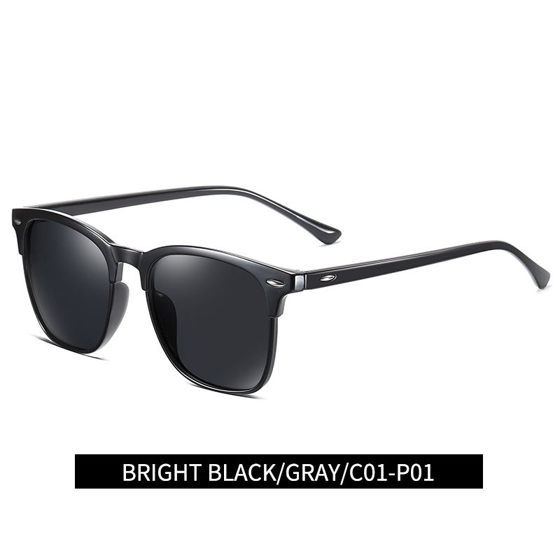 Classical Retro Fashion Square Men Sunglasses High Quality CE UV400  Men Sports Outdoor Polarized Sunglasses