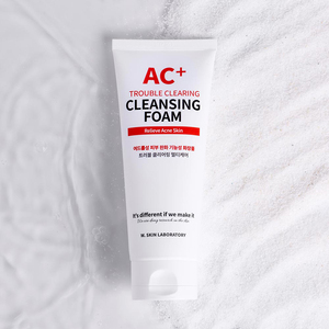 Espuma Limpiadora Facial W.SKIN LABORATORY AC+ Trouble Clearing de 150 ml para Piel Grasa, Propensa al Acné y Sensible - Product Image 2