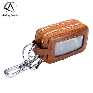 Porte-clés Andong pour femmes et hommes, porte-clés en cuir de vache véritable, pochette pour clés - Product Image 2