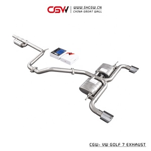 Silenciador de puntas brillantes Valvetronic para coche VW <span class=keywords><strong>Golf</strong></span> MK <span class=keywords><strong>7</strong></span> <span class=keywords><strong>7</strong></span>,5 1,4 T 1,6 Año 2014 +, piezas personalizadas de rendimiento - Product Image 3