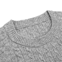 AiNear Vente en gros Design de logo personnalisé Oem & Odm Vintage manches longues col rond homme pure laine tricoté pulls d'hiver