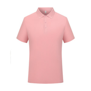 เสื้อโปโลแขนสั้นสีทึบโพลีเอสเตอร์แห้งเร็วชุดทำงานสวมใส่ทุกวัน - Product Image 3