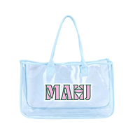 Sacs de plage transparents pour l'été, sacs de voyage en PVC, sacs à main imperméables pour femmes, sacs de plage transparents