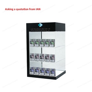 Tùy chỉnh màu đen 3 tầng gai POS hiển thị Acrylic thuốc lá LED hiển thị đứng cho khói cử<span class=keywords><strong>a</strong></span> hàng - Product Image 3