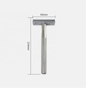 Eco Friendly Waste Free and Reusable Metal Safety Shaving <strong>Razor</strong> Fits All <strong>Double</strong> <strong>Edged</strong> <strong>Razor</strong> Blades Metal <strong>Razor</strong> Safety - Product Image 2