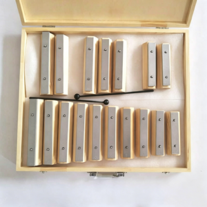 Xylophone Glockenspiel en métal et bois coloré à 17 tons, instrument de percussion Orff pour enfants, jouet musical éducatif précoce - Product Image 6