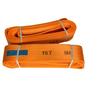 Penjualan Panas Tali Pengikat Barang Satu Arah Double Eye Webbing <span class=keywords><strong>Sling</strong></span> Polyester Kekuatan Tinggi Tahan Abrasi Tali Pengangkat - Product Image 4