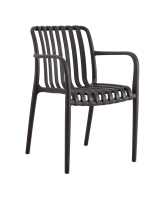 Chaises de salle à manger en plastique pour l'extérieur