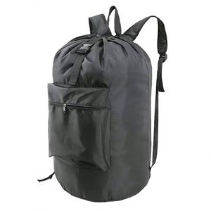 Échantillon gratuit Sac à linge commercial robuste personnalisé avec logo Sac à dos pliable de voyage grand format imperméable - Product Image 1