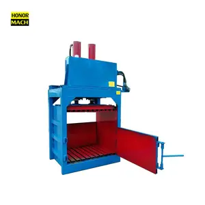 Prensa hidráulica Vertical de doble cilindro para ropa, máquina de prensado para ropa usada