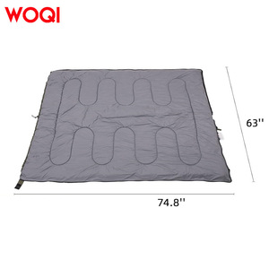 Saco de dormir tipo sobre WOQI, color caqui oscuro, de nailon transpirable y ultraligero para adultos, para senderismo, camping y clima frío. - Product Image 2
