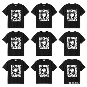 Custom Women's Black 100% Cotton T-Shirt with Graphic Print - Product Image 1