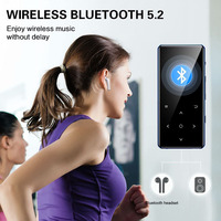 Reproductor de Música Digital Mini Benjie Walkman de 2.4 Pulgadas con Gran Capacidad de 64GB/128GB, Botones Táctiles, Funcionalidad de E-Book y Formato de Audio WAV