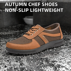 Chaussures de marche en maille marron à lacets, antidérapantes, légères, baskets décontractées pour le printemps, l'été et l'automne - Product Image 2
