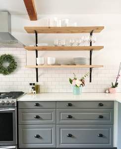 Support mural triangulaire en métal en fer forgé Support de panneau porteur pour support mural de rack - Product Image 3