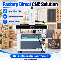 Machine de fraisage CNC Alpha Mini ATC avec axe rotatif pour la fabrication de panneaux en bois, routeurs CNC 3 axes 9015 pour l'industrie publicitaire