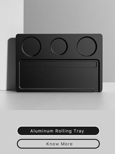 Kit de boîte à tabac avec plateau à rouler, broyeur à herbes, cendrier, pot en verre, logo OEM gratuit - Product Image 6