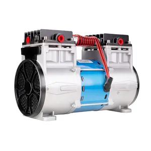 New Design 2024 470w Double Cylinder Air Compressor 220v 120L/min Air Compressor Oil Free Small Compressor For Wholesale