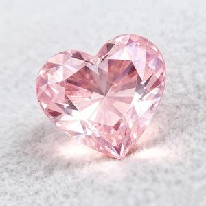 認定IGI 1.0 CTピンクハートカット合成ダイヤモンドラボルースVS2ダイヤモンド汎用ファンシービビビッドピンクダイヤモンドハートカット - Product Image 4