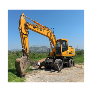 Excavadora usada original de Corea, excavadora de ruedas de segunda mano Hyundai 60W-7 150W-9 210W-7 210W-9 en stock para la venta - Product Image 3