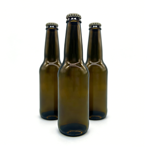 <span class=keywords><strong>Bottiglie</strong></span> di <span class=keywords><strong>vetro</strong></span> di birra vuote personalizzate da 330ml 500ml 750 <span class=keywords><strong>ml</strong></span> ambra trasparente marrone verde blu con tappo a corona - Product Image 2