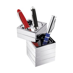 Portapenne Flessibile in Scatola Standard, Organizzatore da Scrivania Versatile per Matite, Motivo Quadrato - Product Image 3