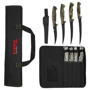 كل ما في المخزون في الهواء الطلق التخييم جيدة هيبلر الصيد سكين شرائح الفولاذ المقاوم للصدأ طلاء أسود سكين الصيد - Product Image 6