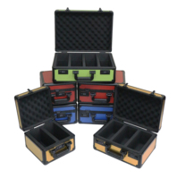 Boîte de rangement de cartes de sport de baseball personnalisée à 2 rangées, 3 rangées, 4 rangées, P-S-A, en aluminium, avec mousse EVA, prête à être expédiée.