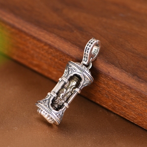 S925スターリングシルバーペンダント男性用仏ファッションネックレスインドネシア風ファッションジュエリー - Product Image 4
