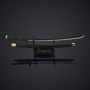 Épée en alliage Demon Slayer en gros, jouet, 26 cm, couteau de samouraï en métal Nichirin de <span class=keywords><strong>Tanjiro</strong></span> Kamado, porte-clés, <span class=keywords><strong>petit</strong></span> ornement, cadeau - Product Image 5