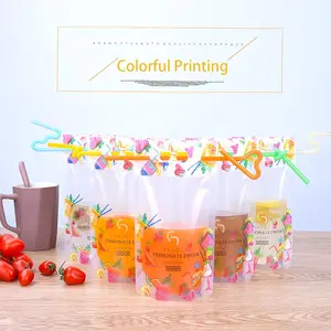 Bolsa grande de plástico para bebidas frías, embalaje personalizado para bebidas - Product Image 4